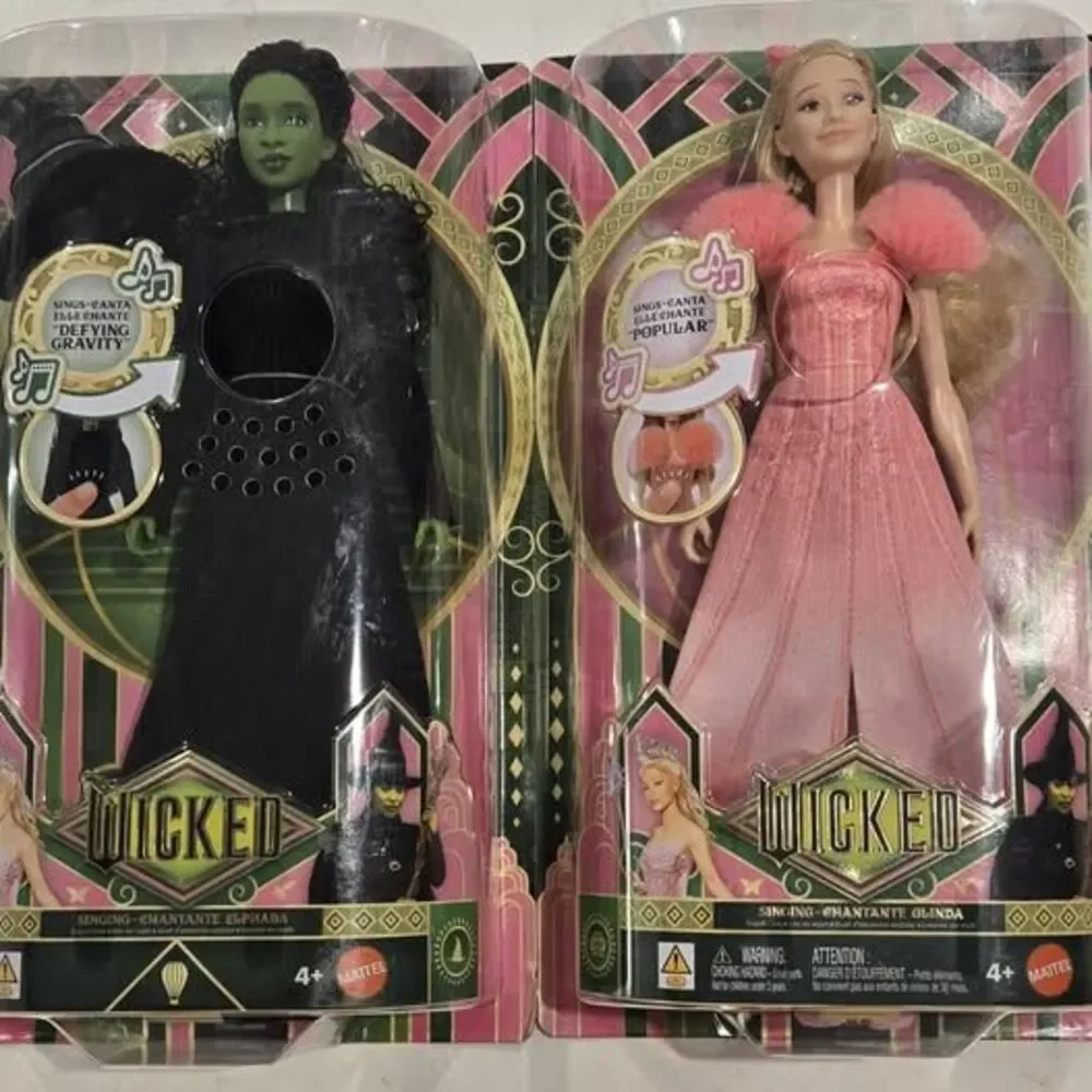 BRAND NEW Mattel Wicked Singing Glinda & Elphaba Dolls Set